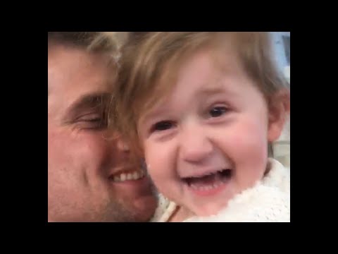 Little Girl Excited to See Her Dad Video 2017 | Daily Heart Beat