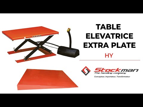 Table élévatrice électrique 1 T extra plate 1450 x 1140 mm - Stockman