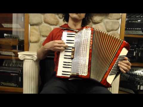 1846 - Red Gold Hohner Concerto II MM 72 $895