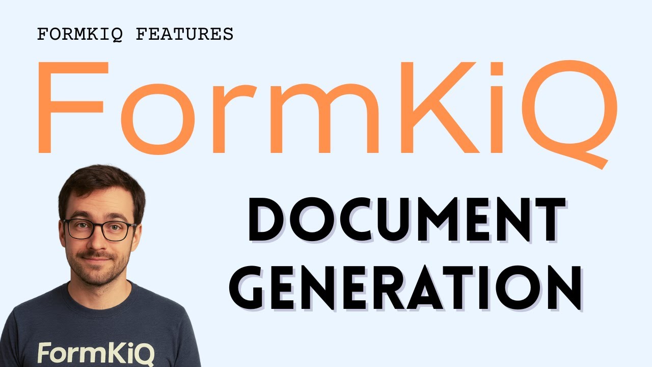 FormKiQ Features: Document Generation
