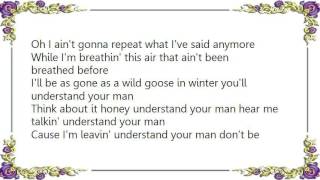 Hank Williams Jr. - Understand Your Man Lyrics