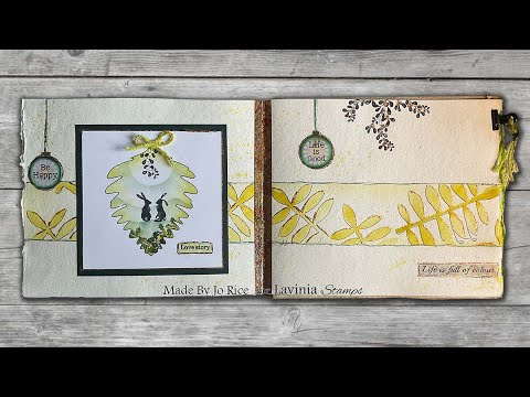 Sticker Stencil Panel by Jo Rice - A Lavinia Stamps Tutorial