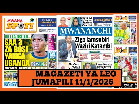 Magazeti ya leo Januari 11/2026 /jumapili/magazeti ya michezo leo asubuhi/Ijumapili/simba