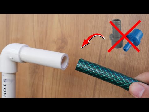 The Idea A Plumber Told Me To Join A Hose To A PVC Pipe Without Buying An Adapter