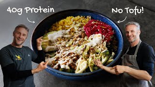 High-protein Vegan Nourish Bowl - 40g Protein, No Tofu, No Tempeh!
