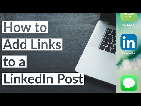 How to Add Links to a LinkedIn Post 2022 - Tutorial Walkthrough Hyperlink Pages in Posts