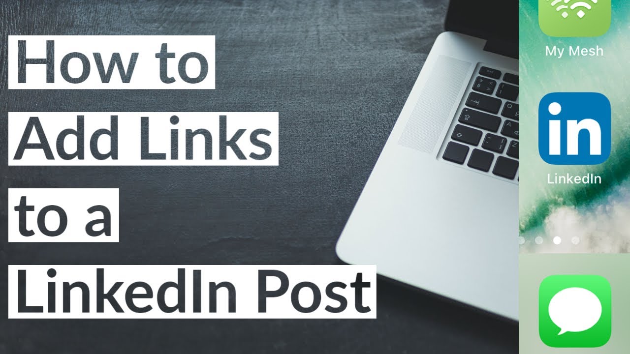 How do I create a hyperlink in a LinkedIn post?