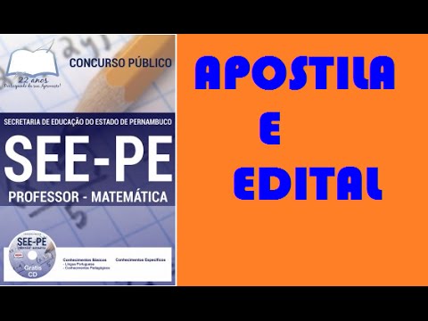 Apostila Professor de Matemática Concurso SEE PE 2016