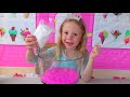 Nastya und Papa machen bunte Glitzer und Nastya und Papa machen bunte Glitzer und
