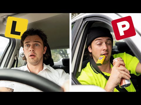 Driving on Your L Plates vs P plates...