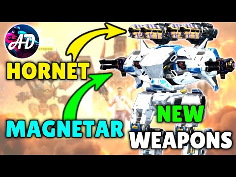 New Weapons HORNET & MAGNETAR First Gameplay - War Robots Test Server Gameplay WR