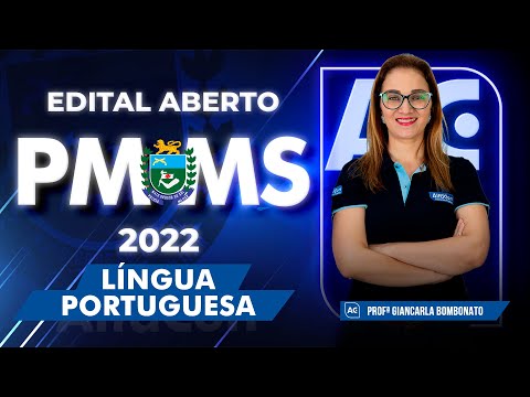 Concurso PM MS 2022 - Edital Aberto - Língua Portuguesa - AlfaCon