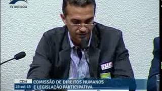 Caso aprovado o PLS 131/2015, haverá menos recursos para saúde e educação, diz José Maria Rangel