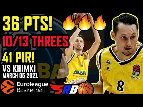 MARCUS ERIKSSON 36 points 10/13 threes! | Khimki - ALBA | Full Highlights | 05.03.2021
