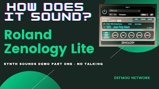 Video thumbnail for How Does It Sound - Roland Zenology Lite Synth Sounds Demo Part 1 No Talking by Defmod Network