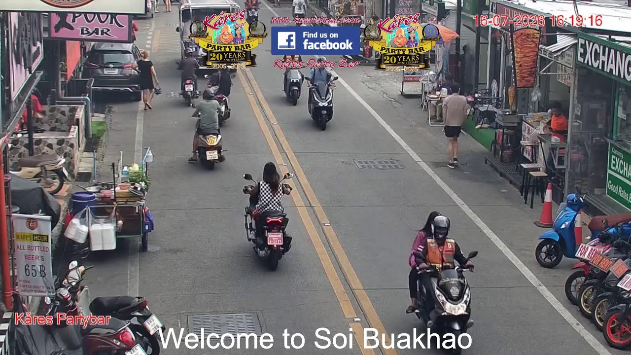 Live webcam view of Soi Buakhao Bar Strip, Pattaya