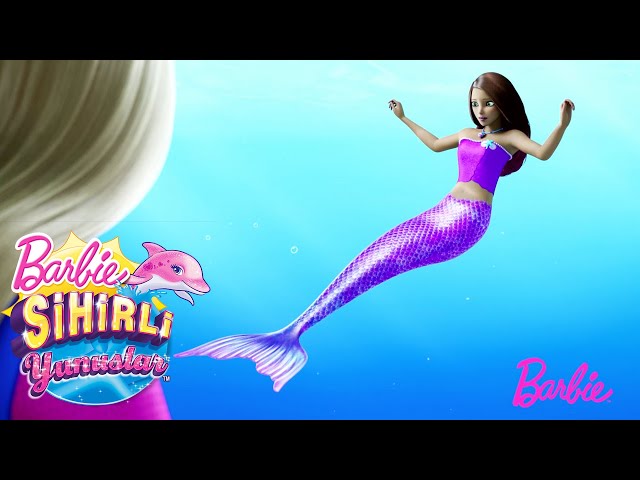 Vídeo relacionado con Barbie Muñeca Sirena fantasía con Pelo Largo Rosa y Accesorios para peinar, Serie Un Toque de Magia, Juguete +3 años (Mattel HRR00)