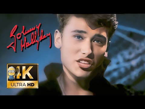 Johnny Hallyday AI 4K Colorized ❌Impossible Restore❌ - Une boum chez John  (1962)