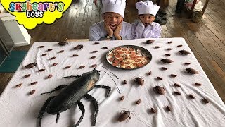 COCKROACH INVASION Part 2! Skyheart Daddy epic battle with cockroaches insect toys for kids