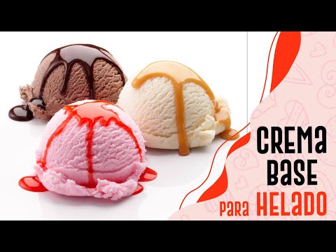 Como hacer  CREMA BASE DE HELADO CASERO con solo 4 ingredientes 🍨✅