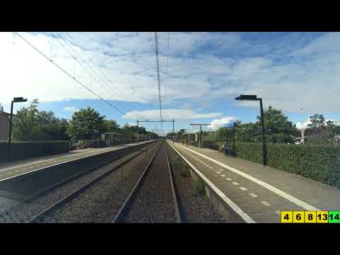 A train driver's view: Leiden CS - Haarlem, SNG, 07-Jul-2019.