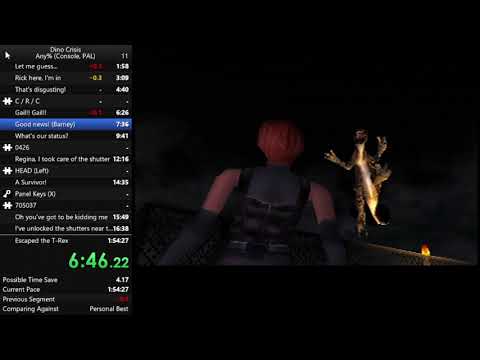Dino Crisis Speedrun PS1 Any% World Record 01:15:35
