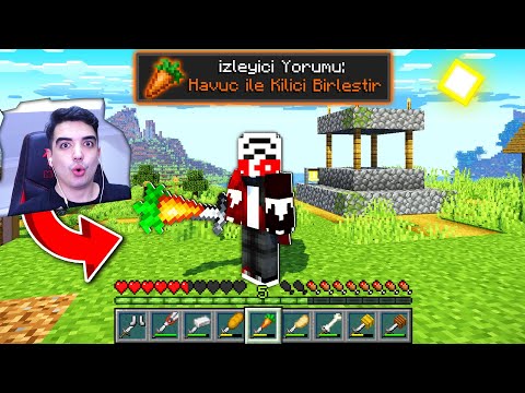 İZLEYİCİ FİKİRLERİ İLE KILIÇ YAPMAK !! - Minecraft