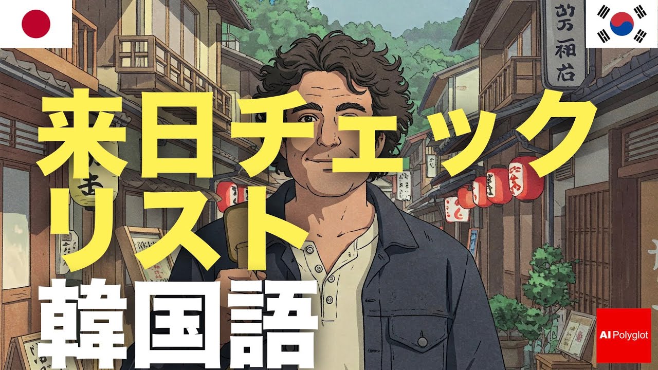 来日チェックリスト韓国語 | 聞き流し | 第二外国語 | 音声学習 | リスニング練習 来日チェックリスト韓国語 | 聞き流し | 第二外国語 | 音声学習 | リスニング練習