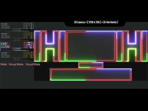 33 Luxury = [ 1728 x 728 ] = [4 Varriants ]  | Mapping | Visual Wala