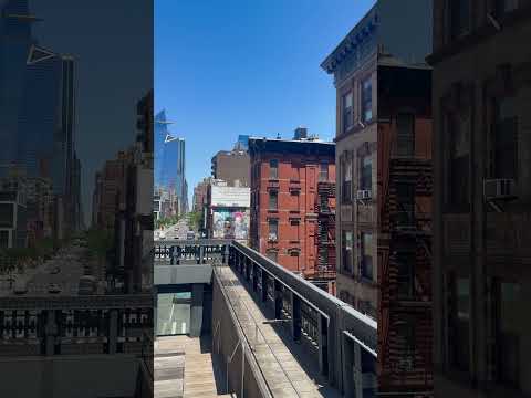 Walking the High Line park in New York City