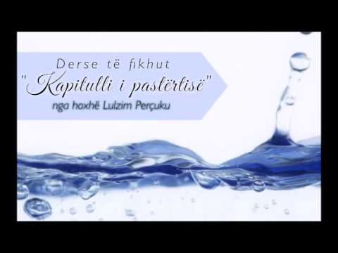 Kapitulli i pastërtisë: 1) Ujërat