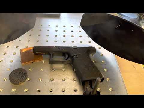 Laser stippling on Glock 43