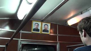 preview picture of video 'Inside a Pyongyang metro train (DPRK)'