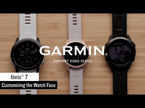 Support: fēnix® 7 Watch Face Customization