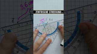 ZENTRISCHE STRECKUNG durchführen! 🤓 #mathe #zentrischestreckung #Streckungsfaktor #Konstruktion