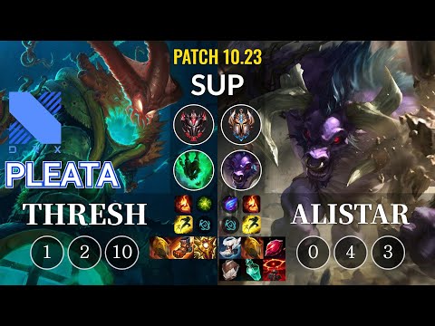 DRX Pleata Thresh vs Alistar Sup - KR Patch 10.23