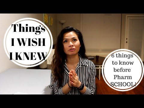 what i wish i know before pharmacy school. 6 things I wish I knew before going to pharmacy school