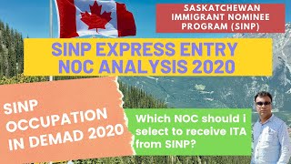 SINP NOC Trend Analysis 2020 | SINP Occupation in-Demand List 2020