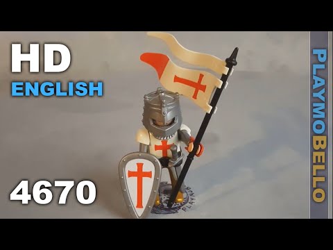 (2007) Playmobil 4670 Red Templar Knight (Playmobil set REVIEW)