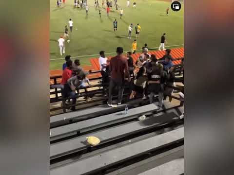 Brawl Breaks Out at Football Match