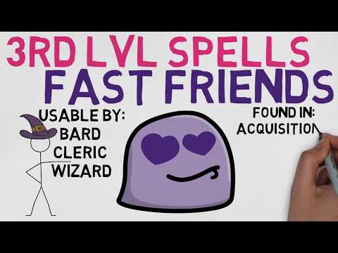 3rd Level Spell #20: Fast Friends (DnD 5E Spell)