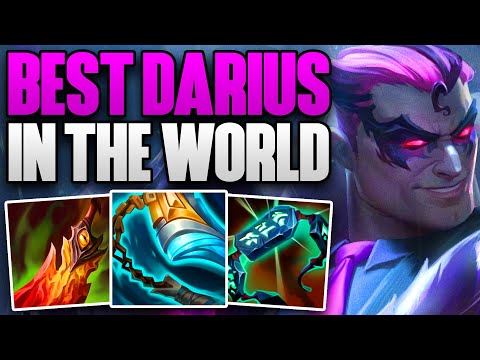 RANK 1 DARIUS IN THE WORLD AMAZING TOP LANE GAMEPLAY! | CHALLENGER DARIUS TOP | Patch 14.13 S14