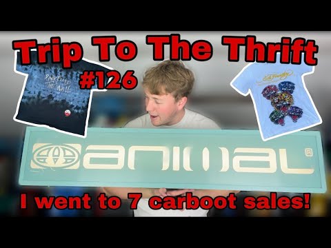 I WENT TO 7 CARBOOT SALES - Trip To The Thrift #126