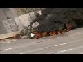 Trash Truck Fire On I 95 In Philadelphia