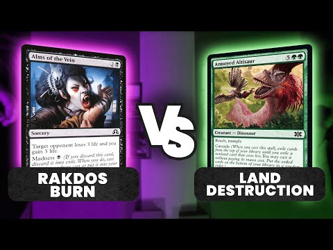RAKDOS BURN vs. LAND DESTRUCTION | Magic: The Gathering (Pauper Gameplay IRL)