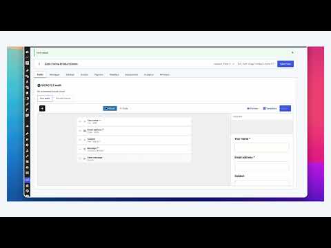 Core Forms video preview