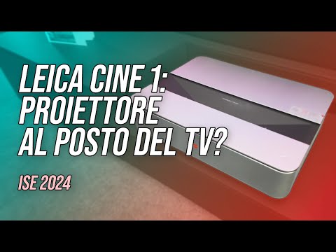 Leica Cine 1, a ISE il proiettore a tiro ultra corto al posto dei TV di grande formato