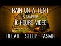 Rain On Tent And Campfire Crackling Near The River 10 Hrs Video W Sounds For Relaxation And Sleep