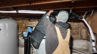 Checking out some HVAC insulation wrap