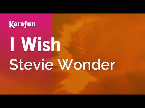 I Wish - Stevie Wonder | Karaoke Version | KaraFun